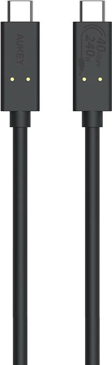 Kabllo USB-C në USB-C Aukey CB-TCC241, 0.8m, 240W, e zezë