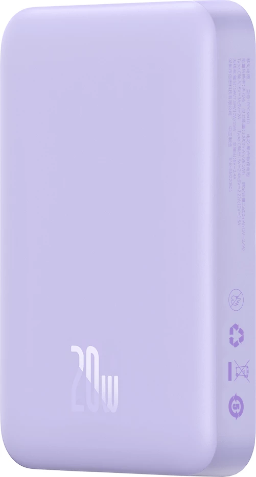 Powerbank Baseus Magnetic Mini 10000mAh 20W, USB-C, vjollcë me kabllo USB-C