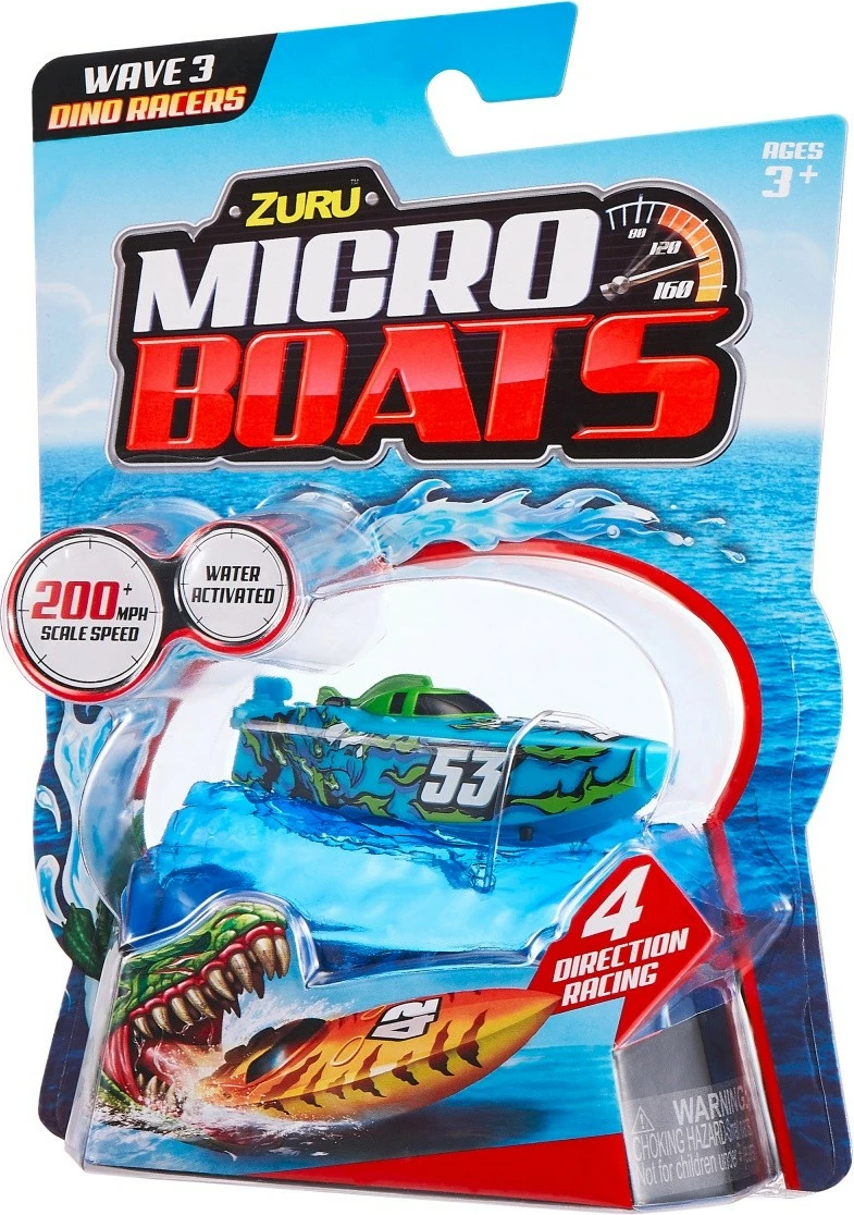 Lodër barkë ZURU Robo Alive Micro Boat Series 3, plastikë, ngjyra të ndryshme