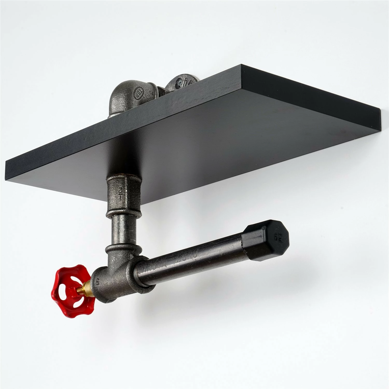 Mbajtës letre tualeti industrial, ngjyrë e zezë dhe argjendtë, Boruraf241