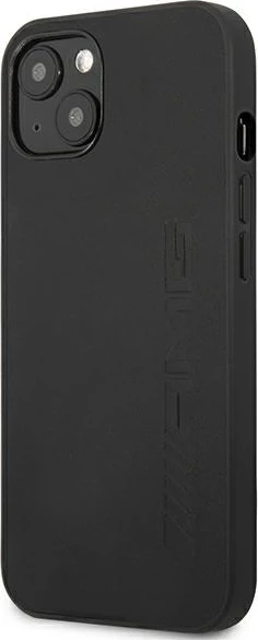 Mbështjellës Mercedes AMG AMHCP13SDOLBK për iPhone 13 mini, hardcase, lëkurë, e zezë