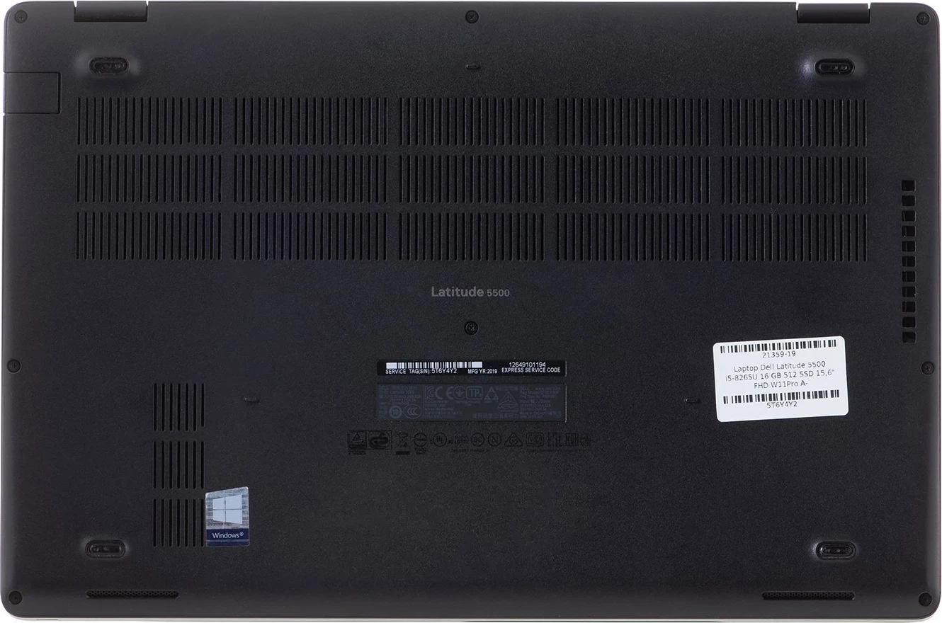 Laptop Dell Latitude 5500 i5-8365U 16GB 256GB SSD 15" FHD Win11pro i zi