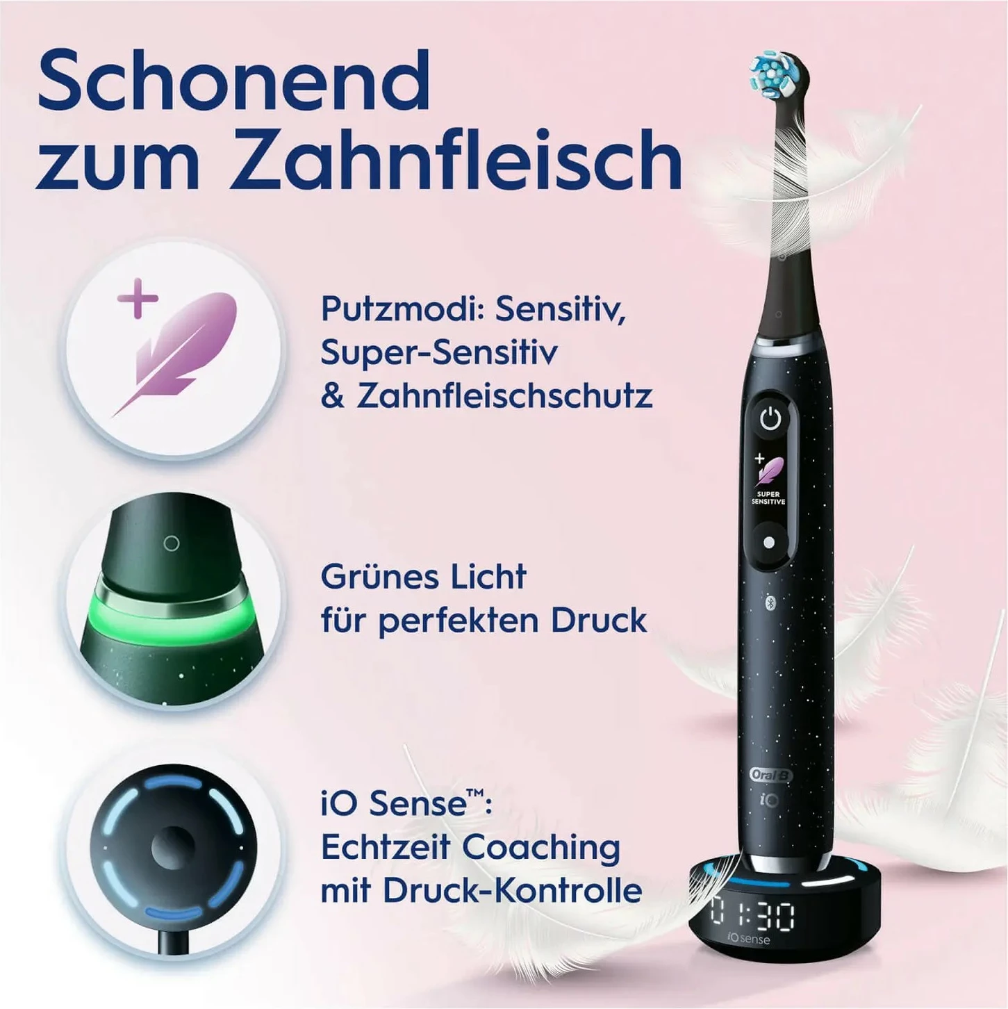 Furçë dhëmbësh rrotulluese Oral-B iO iO10, Cosmic Black
