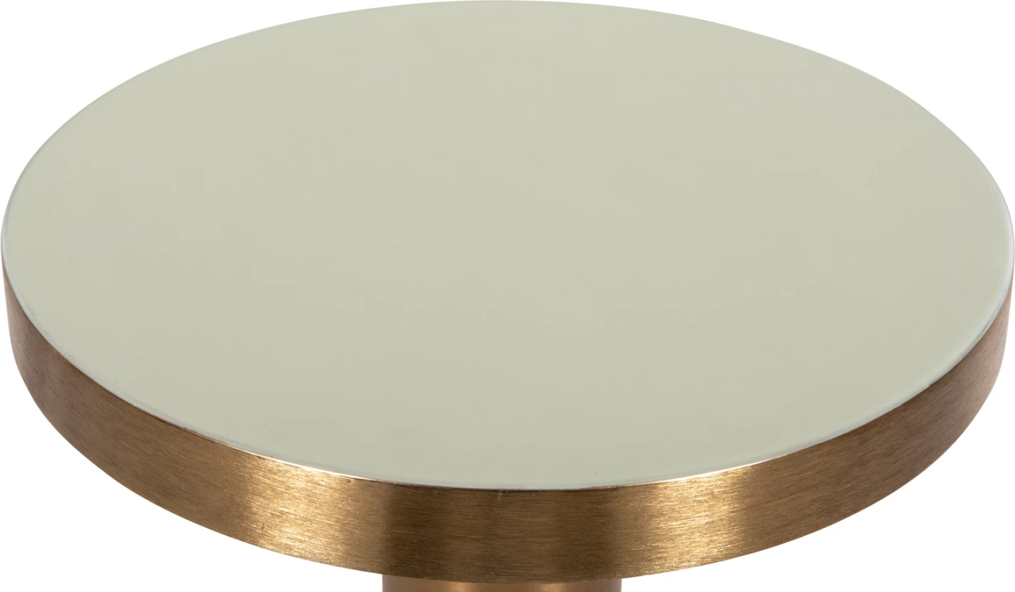 Tavolinë anësore ERODE FH4243.07 metalike në krem-ari Φ40,5x48Hcm