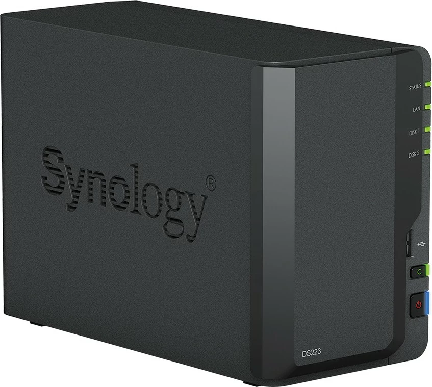 NAS Synology DiskStation DS223, Desktop, Realtek RTD1619B, 2 GB, DDR4