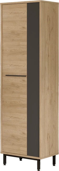 Raft këpucësh Scarpiera 9-vendëshe, ngjyrë natyrale-antracit, 57.2x35.5x185.60cm