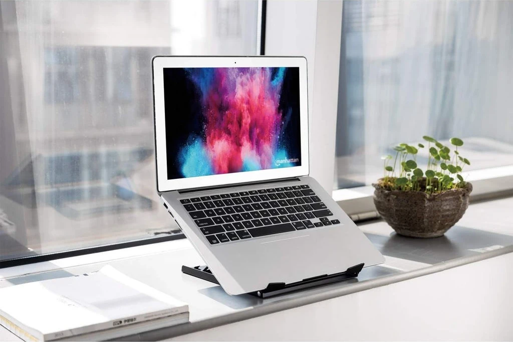 Mbajtëse për laptop Manhattan, 15.6", 5x pozicione, e zezë