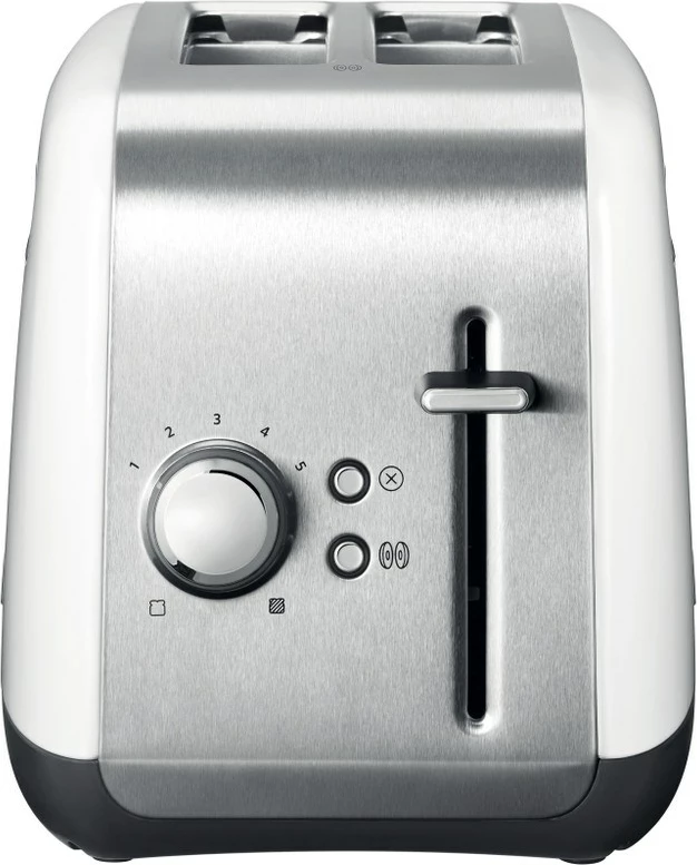 Toaster KitchenAid 5KMT2115EWH, 2 feta, 1100 W, Inox, Bardhë