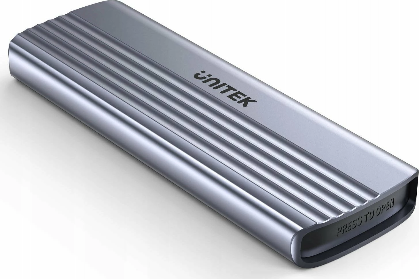 Kasë e jashtme për SSD M.2 NVMe Unitek S1241B01, USB-C 10Gbps, alumin, argjend