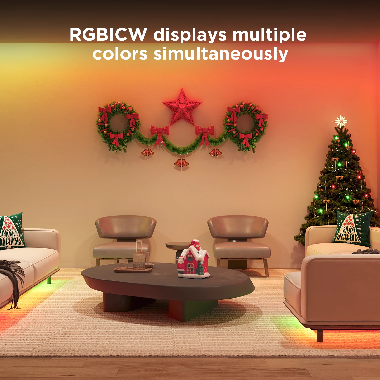 Shirit LED RGBIC Govee Strip Light S 5m, Wi‑Fi