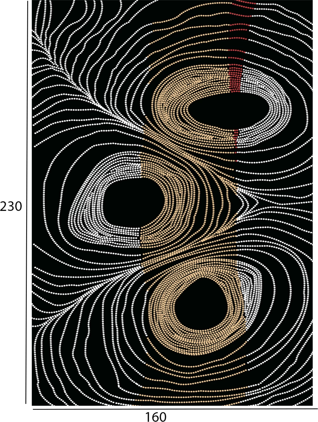 Tapet modern me franja, JOSIANE, 160x230 cm, ngjyrë zezë-gri