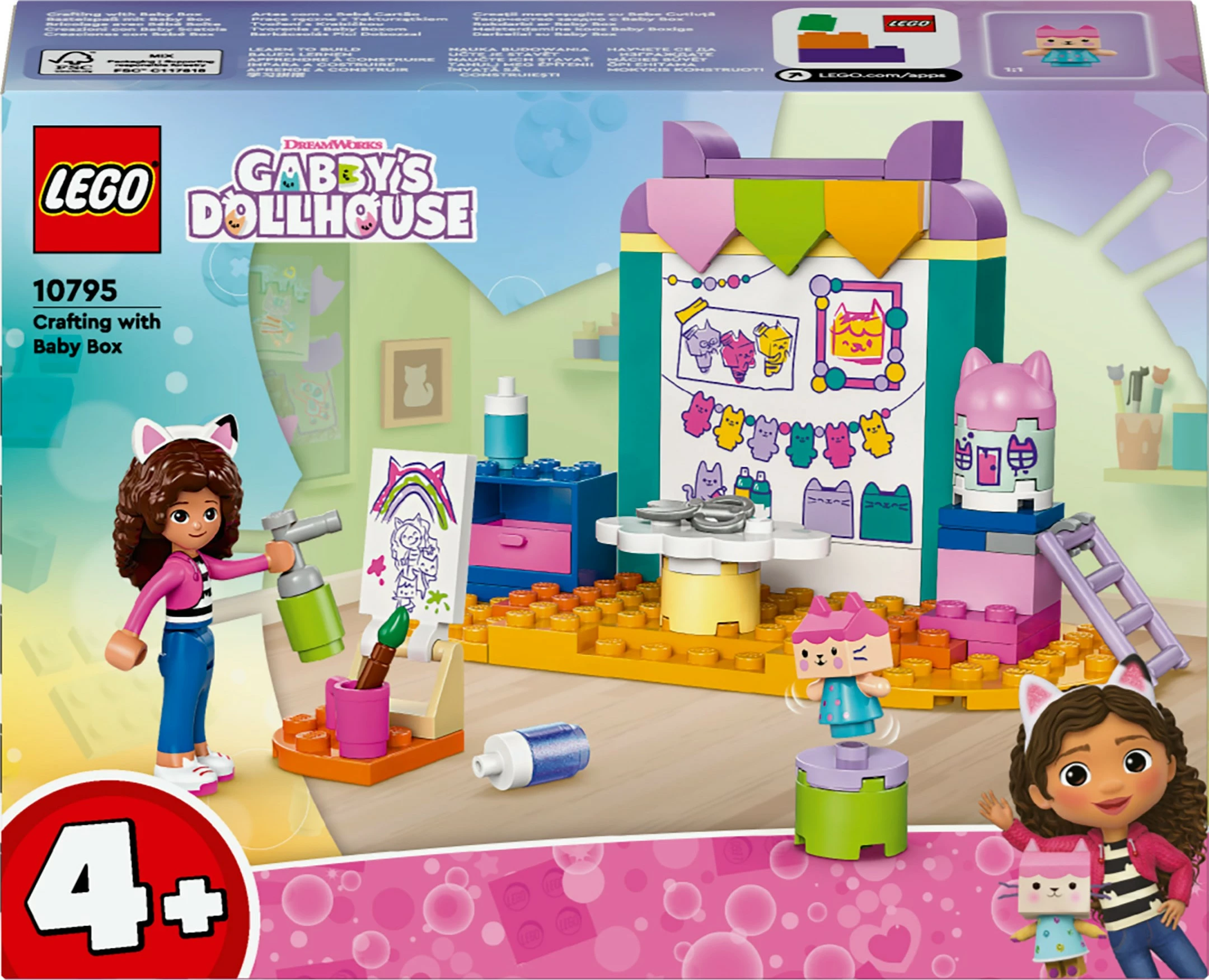 Set ndërtimi LEGO Gabby's Dollhouse 10795, shumëngjyrësh, për fëmijë 4+