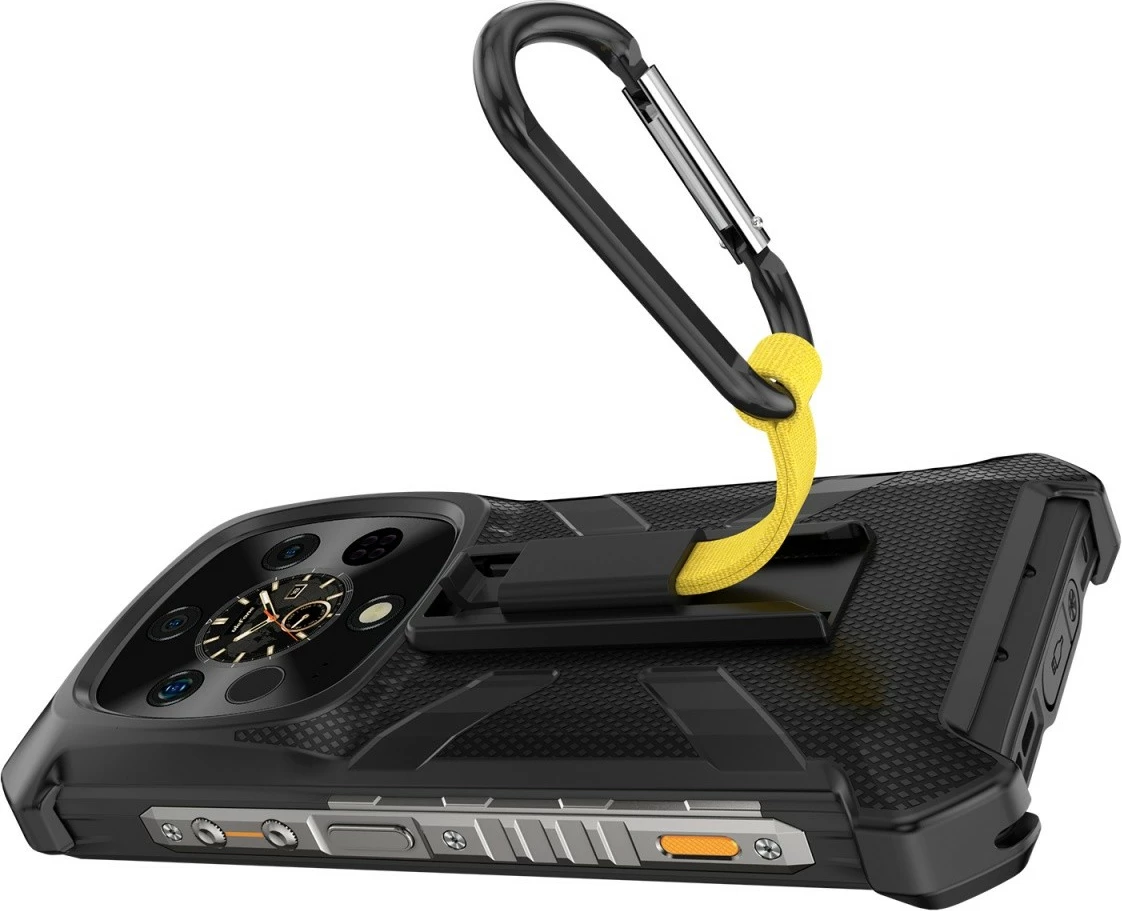 Mbështjellës Ulefone Armor 28 Ultra/28 Ultra Thermal, plastikë, me karabiner dhe klips, i zi