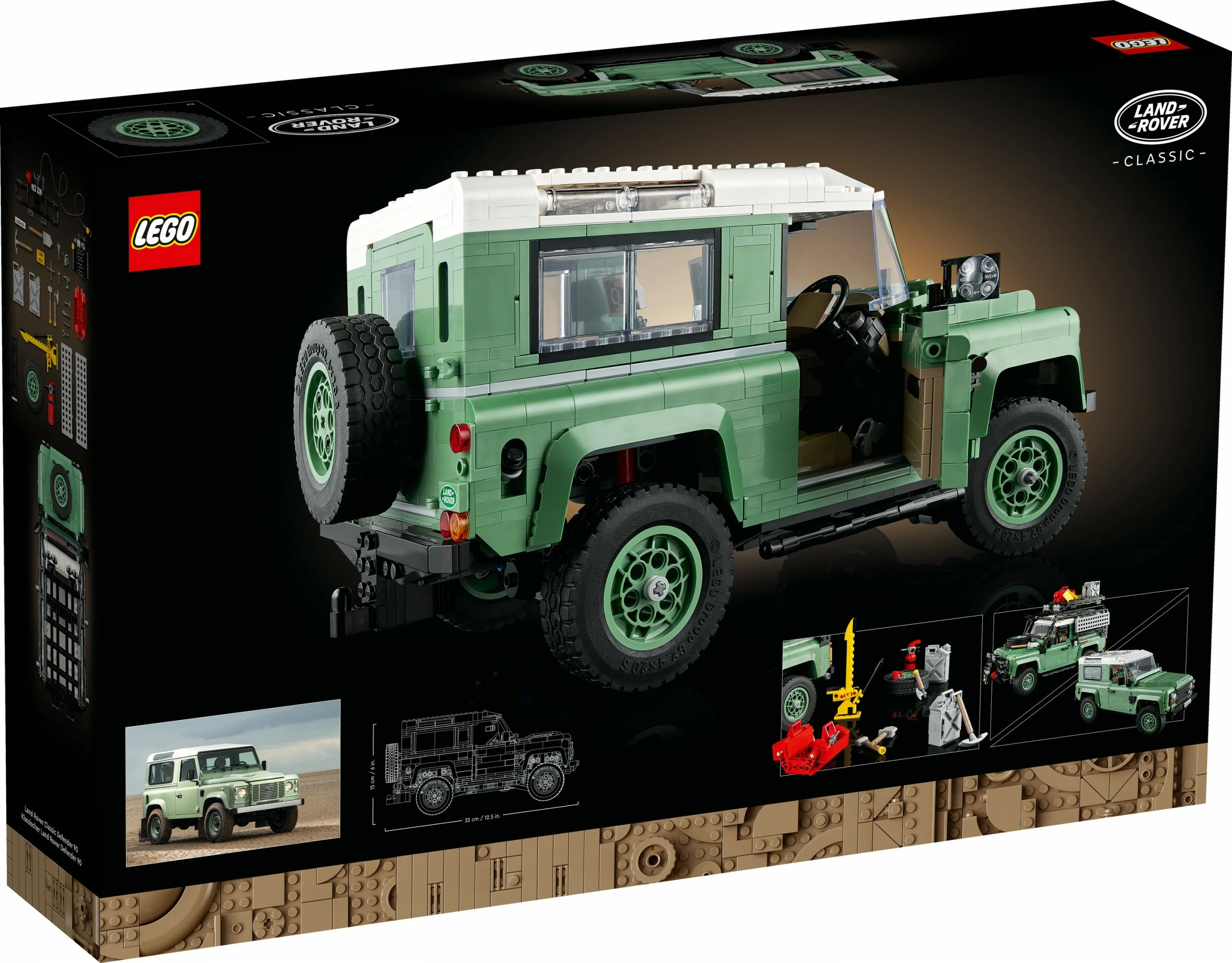 Set ndërtimi LEGO ICONS Land Rover Classic Defender 90, 2336 pjesë, Multikolor