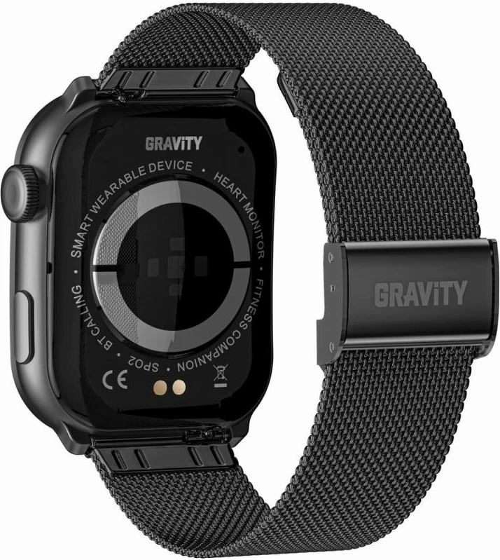 Smartwatch për meshkuj Gravity, portokalli e zezë