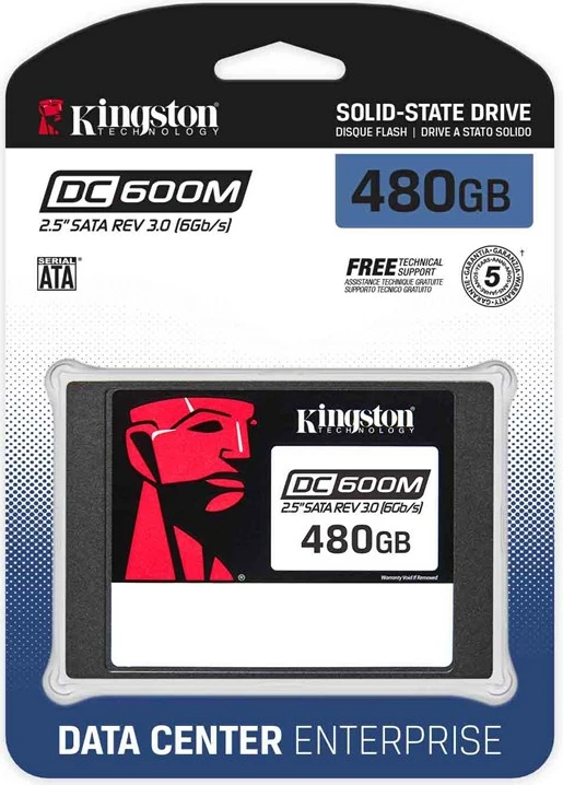 Disk SSD Kingston Technology DC600M, 2.5", serial ATA III 3D, 480GB 