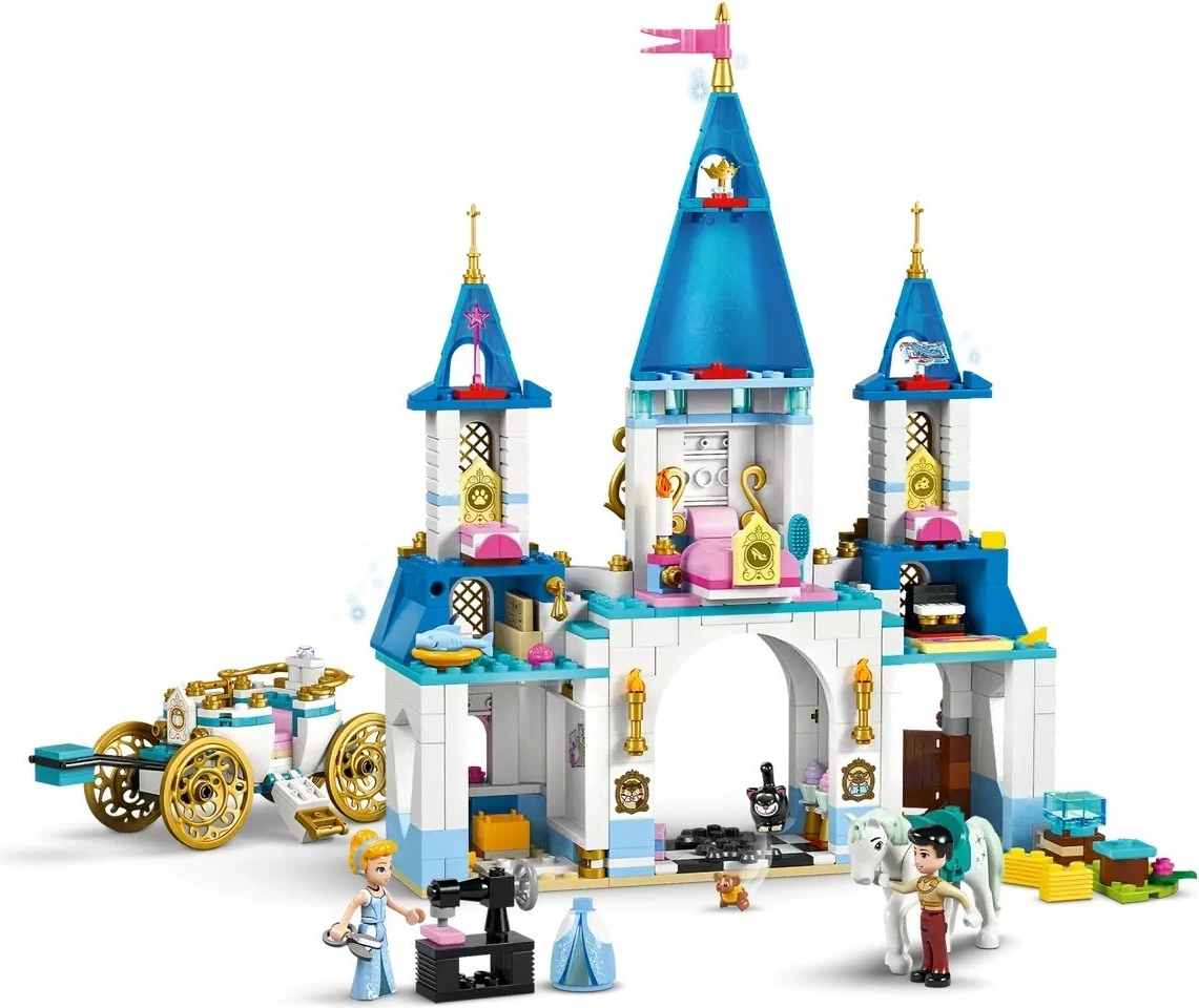 Set LEGO Disney Princess 43275, Kalaja dhe Karroca e Hirushes