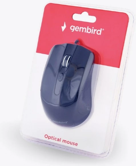 Maus Gembird MUS-4B-01, Ambidextrous, USB Type-A, Optik 1200 DPI, i zi