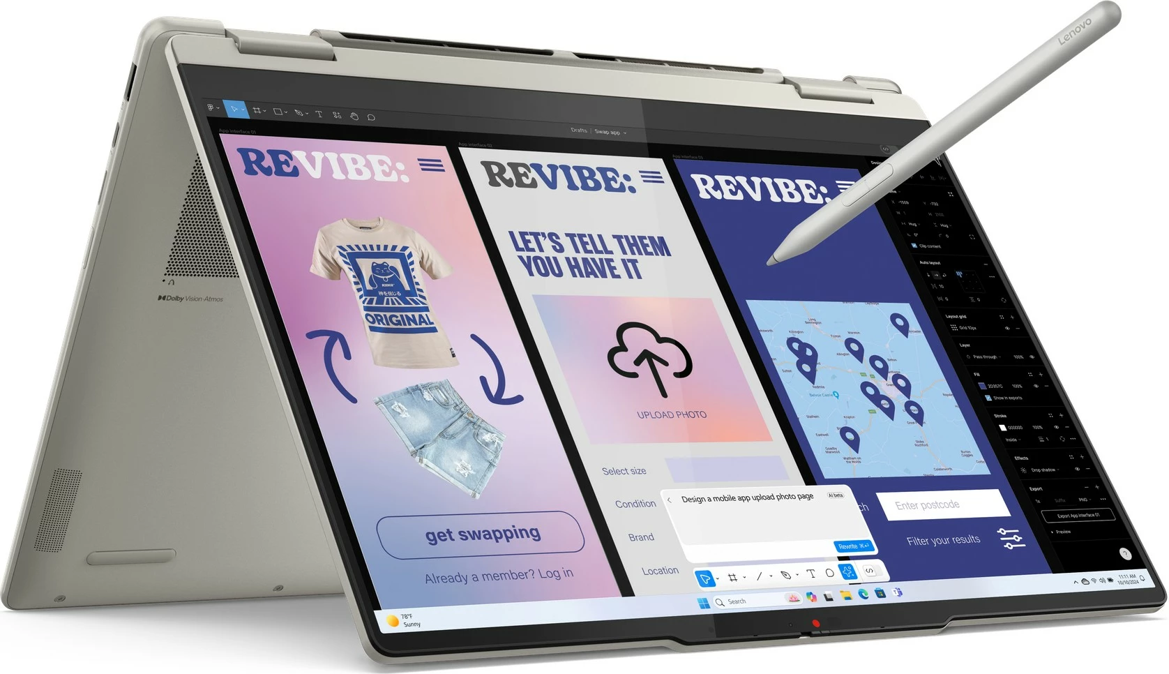 Kompjuter Lenovo Yoga 7i 2-in-1 14ILL10, 14" OLED, Core Ultra 5, 16GB/1TB SSD, Win11, stift, bardhë