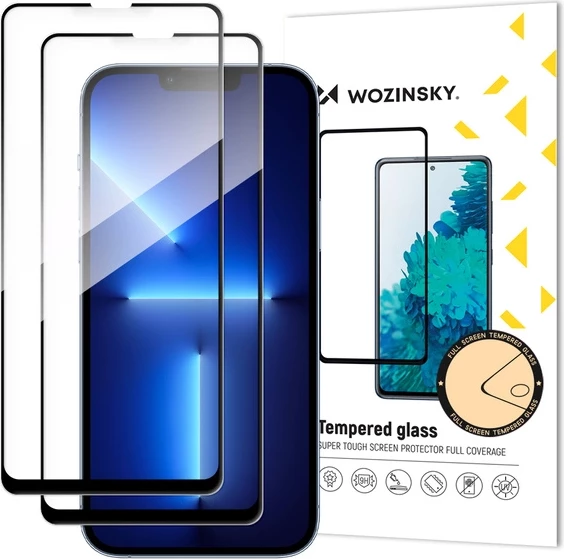 Mbrojtës ekrani Wozinsky Full Glue Tempered Glass për Samsung Galaxy A06 5G / A05, 2-pack, kornizë e zezë