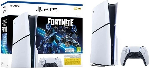 Konsolë lojërash Sony PlayStation 5 Slim 1TB me Fortnite, e bardhë