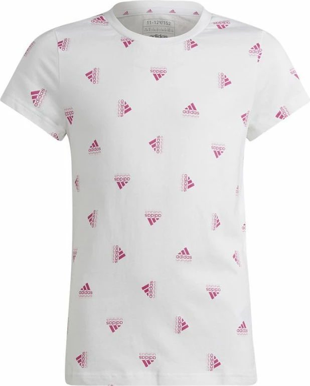 Maicë adidas për vajza, e bardhë