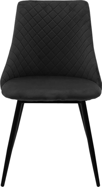 Karrige Giselle, kadife e zezë, këmbë të zeza