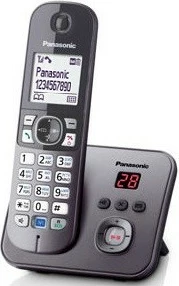 Telefon pa kabllo Panasonic KX-TG6821, sekretari automatike, Gri