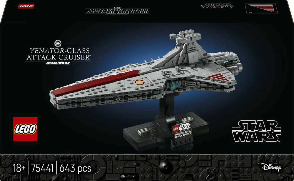 Set LEGO Star Wars Venator-class Star Destroyer 75441, 643 copë