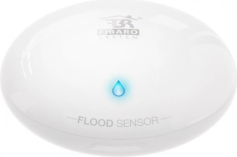 Sensor për përmbytje, FIBARO, FGFS-101 (FGFS101), HomeKit, sensor temperature, bardhë