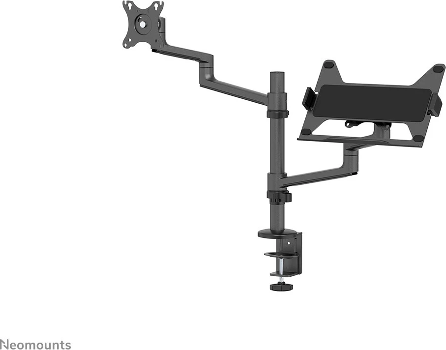 Krah tavoline Neomounts DS20-425BL2 për monitor dhe laptop, 27 inç, rregullim i lartësisë, i zi