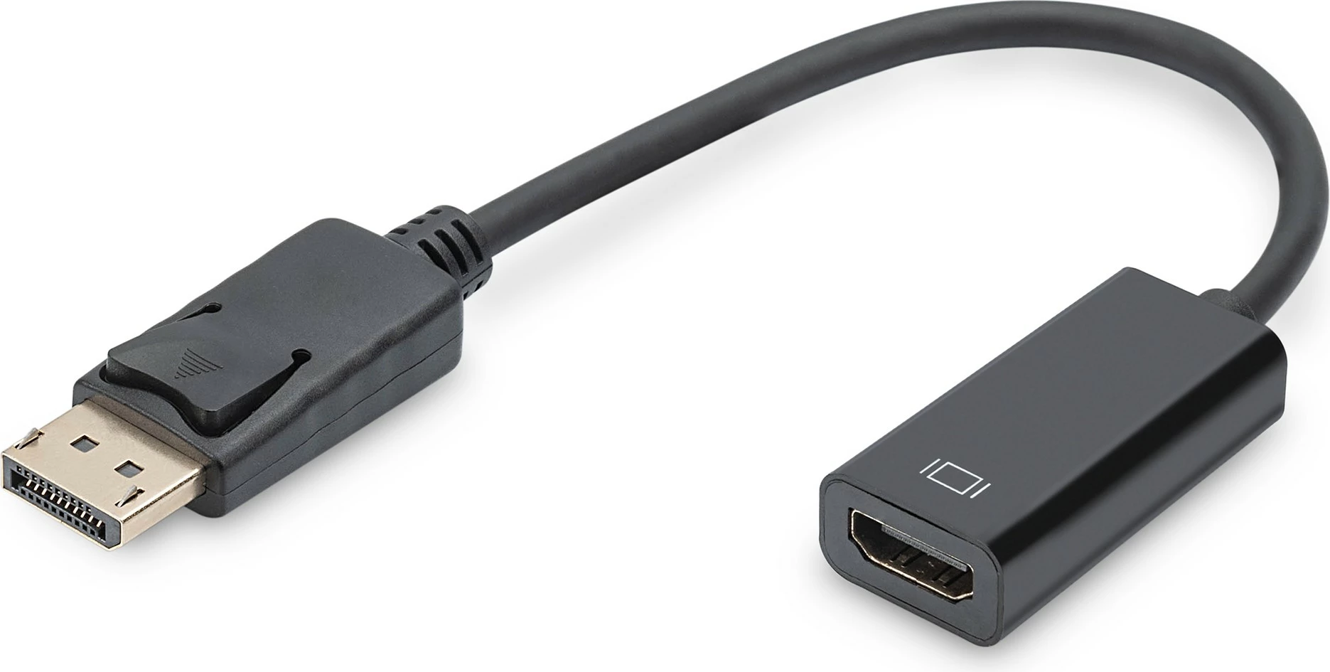 Adapter DisplayPort në HDMI Digitus, 0.15m, i zi