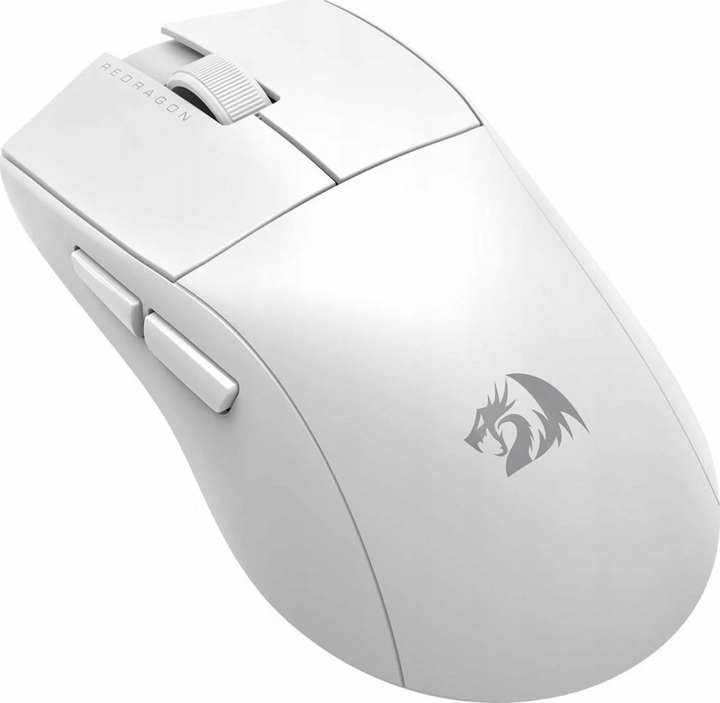 Maus gaming Redragon M916W Pro K1NG 26,000 DPI 4K (USB/2.4GHz/Bluetooth) 49 g, e bardhë