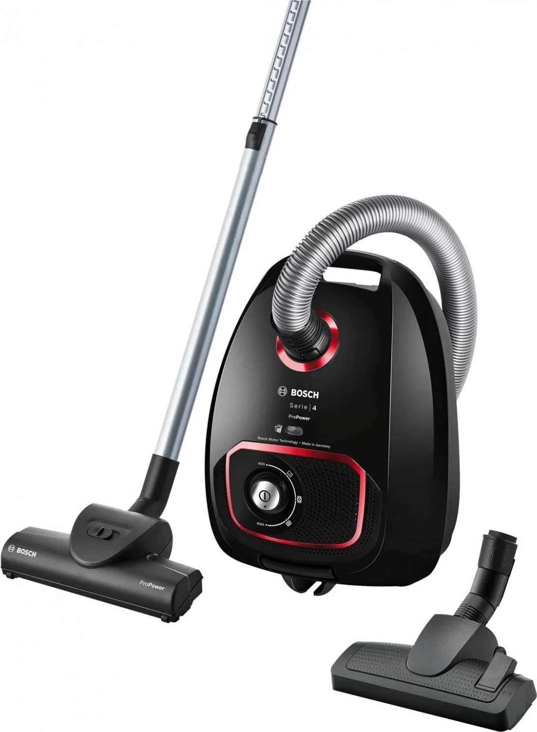 Fshesë Bosch Seria 4 BGBS4POW1, me qese, e zezë