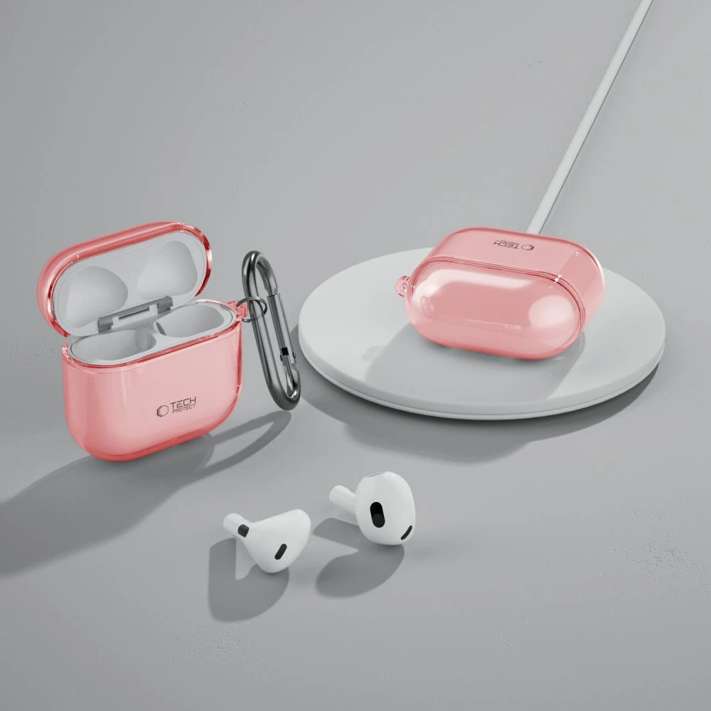 Mbështjellës Tech-Protect FlexAir për AirPods 4, Rozë