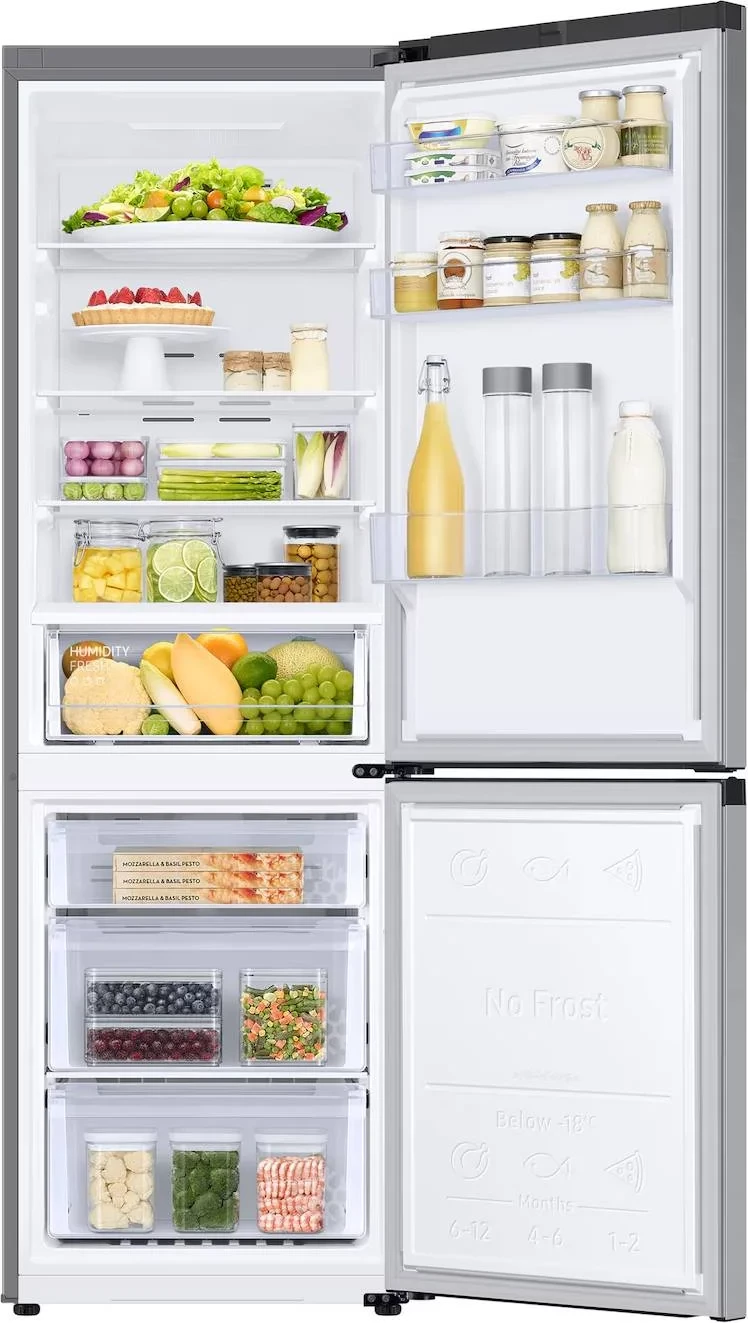 Frigorifer i kombinuar Samsung RB34C600DSA 390L klasë energjie D Wi‑Fi argjendtë