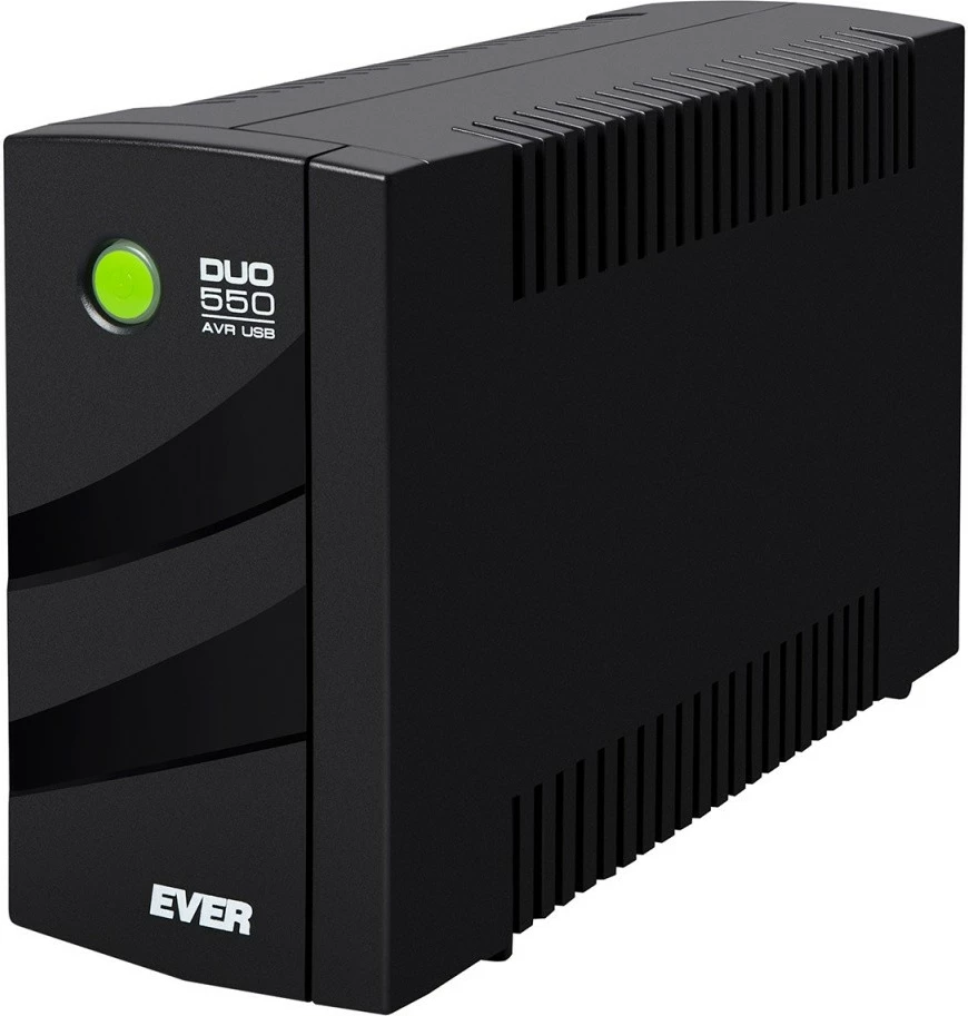 UPS EVER DUO 550 AVR USB, 550 VA, 330 W, Kule, E zezë
