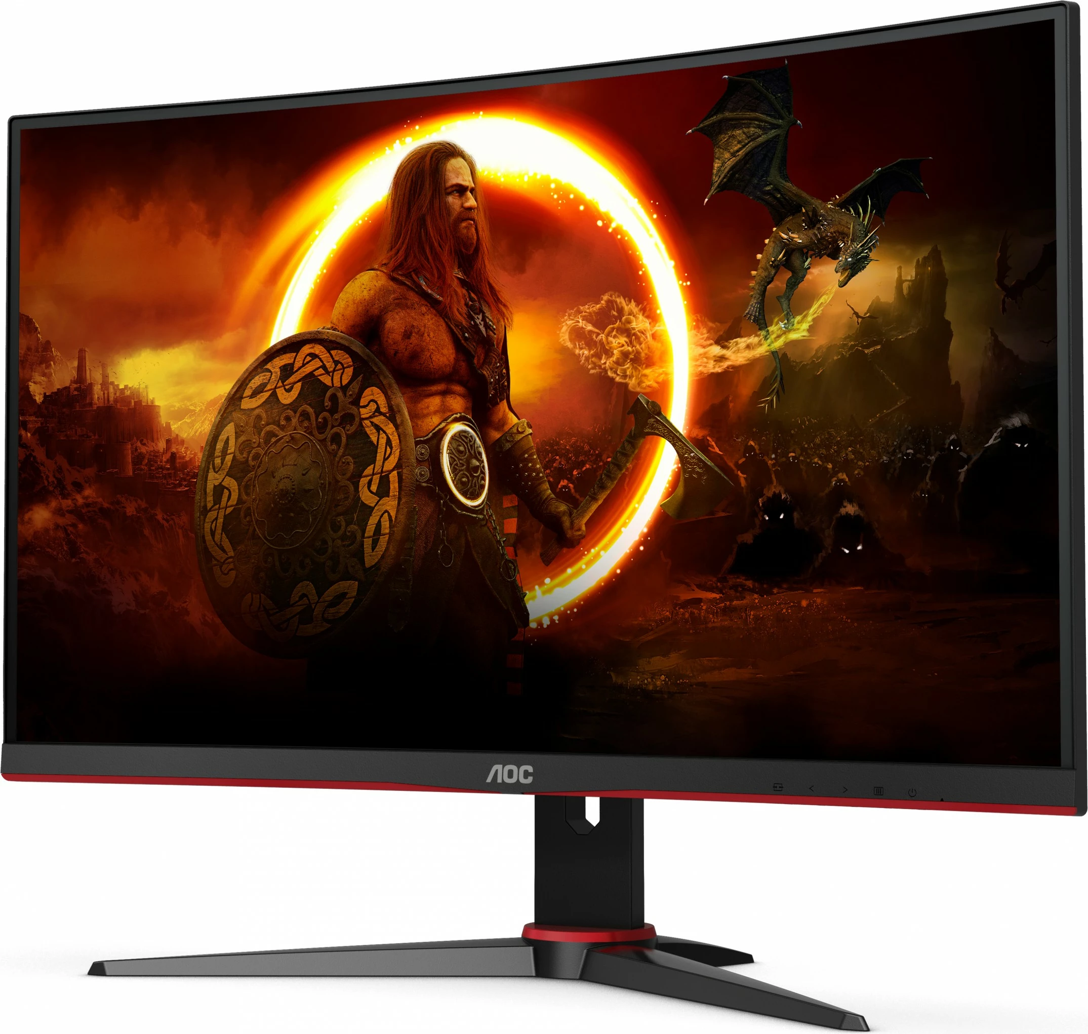 Monitor AOC G2 C27G2E/BK, 27", 1920 x 1080, 1 ms, i zi, i kuq