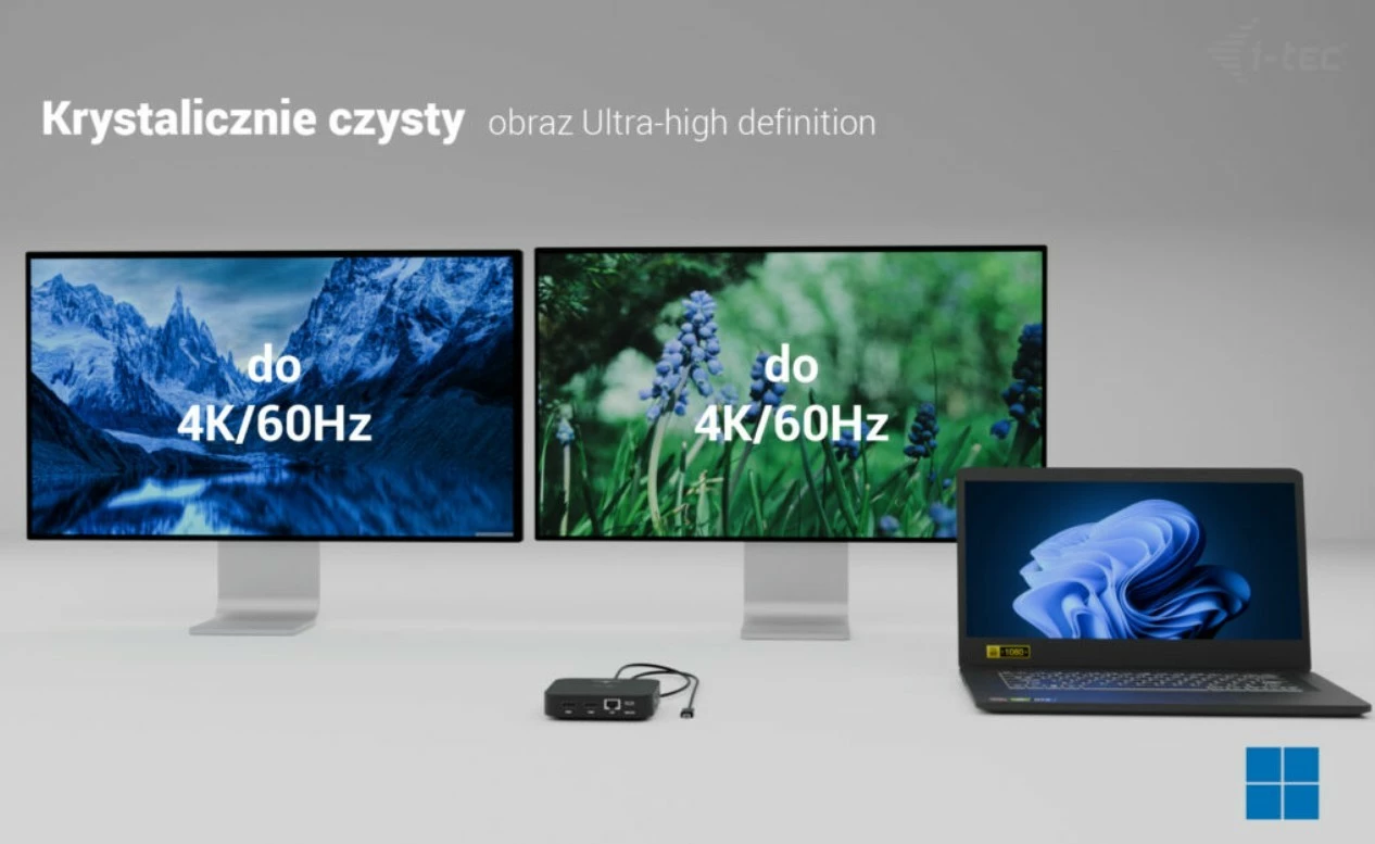 Docking station i-tec C31DUALHDMIDOCKPD, 2x HDMI, 6x USB, Power Delivery 100W, E zezë