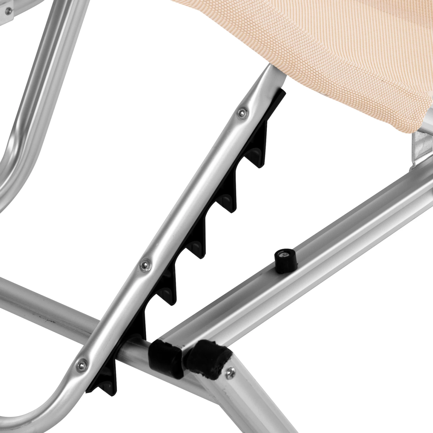 Shezlong profesional alumini FH5071.60 ngjyrë krem 60x195x30 cm