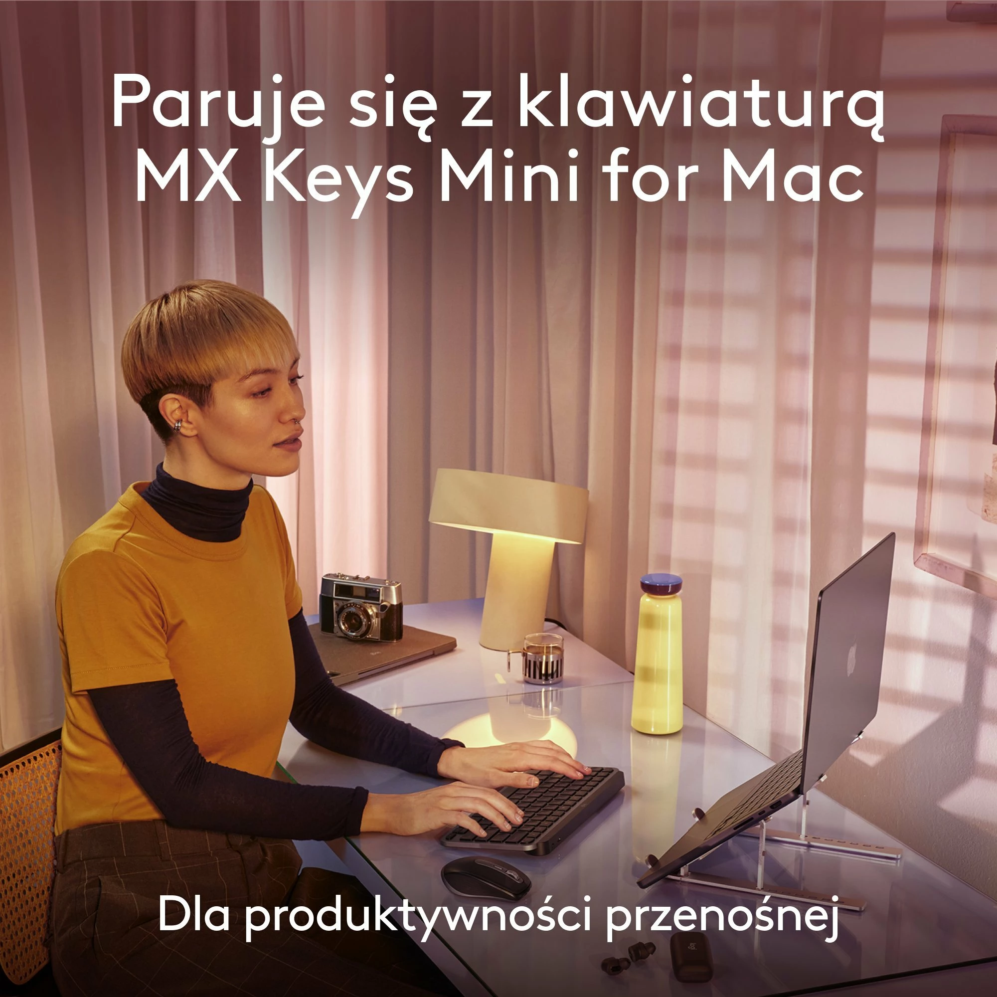 Maus Logitech MX Anywhere 3S për Mac 910-006947, wireless Bluetooth, 8000 DPI, USB-C, 6 butona, Space Gray