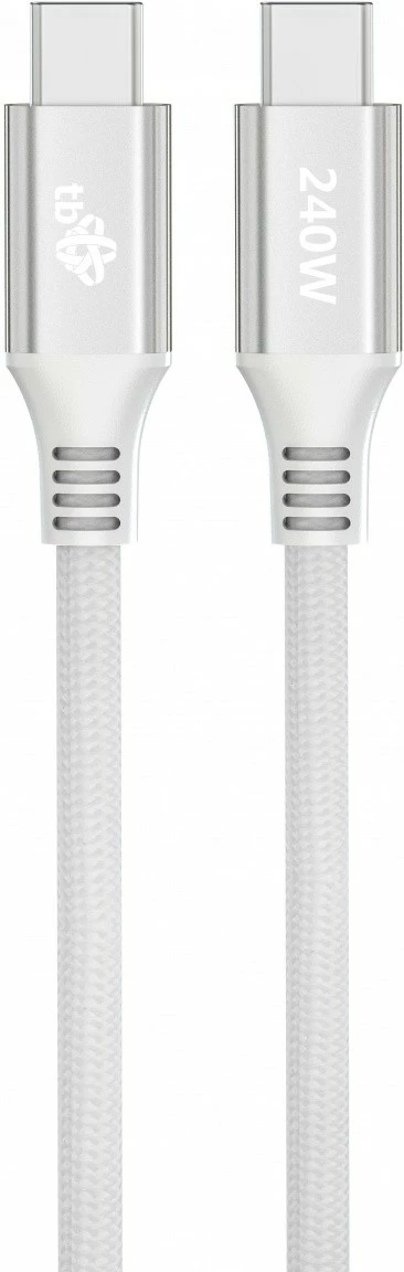 Kabllo USB Type-C në USB Type-C TB 1m, 240W, Bardhë