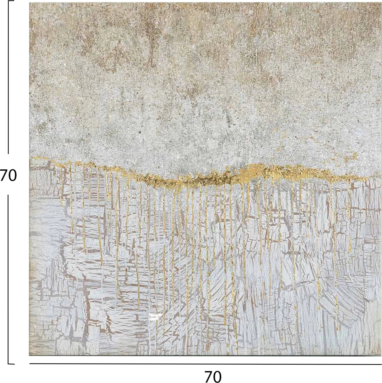 Pikturë muri GOBI, seri katrore, kanavacë e printuar, 70x2.8x70cm