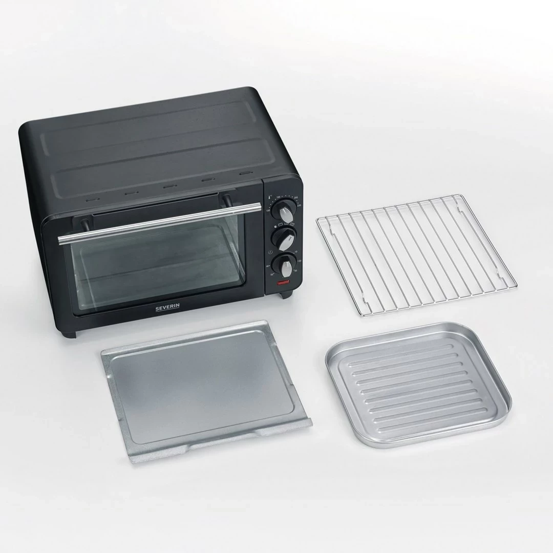 Mini furrë SEVERIN TO 2042, 14L, 1200W, e zezë