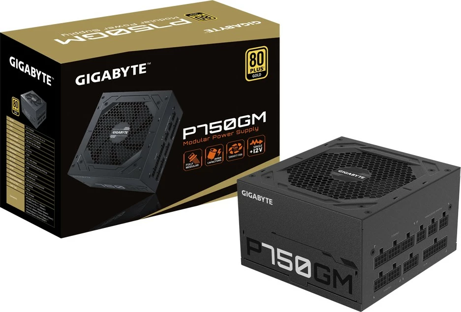 Furnizues energjie Gigabyte P750GM 750W, 80 PLUS Gold, modular, i zi