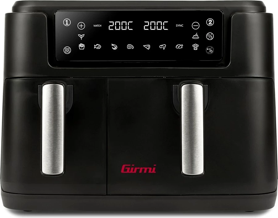 Fritezë me ajër të nxehtë Girmi FG26, e zezë, me prekje, 2400 W