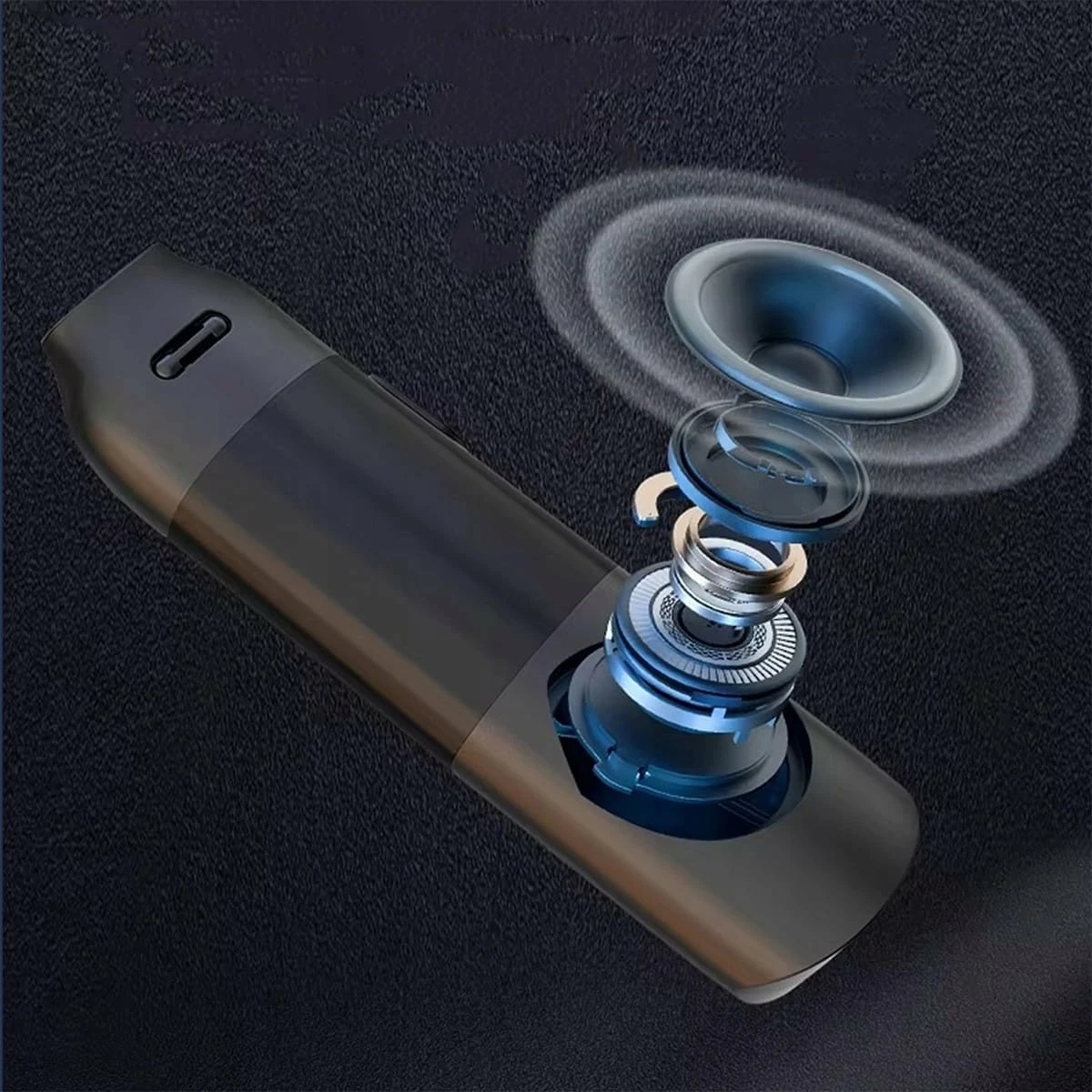 Alkotest Zenwire MR702, sensor gjysmëpërçues, USB-C, bateri e integrume, pa grykë, i zi