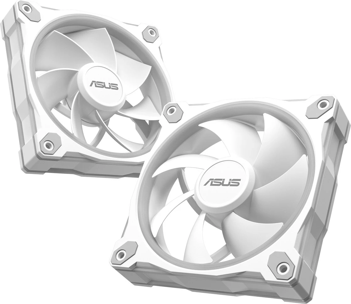 Ventilator kase ASUS Prime MR120 ARGB, 12 cm, i bardhë