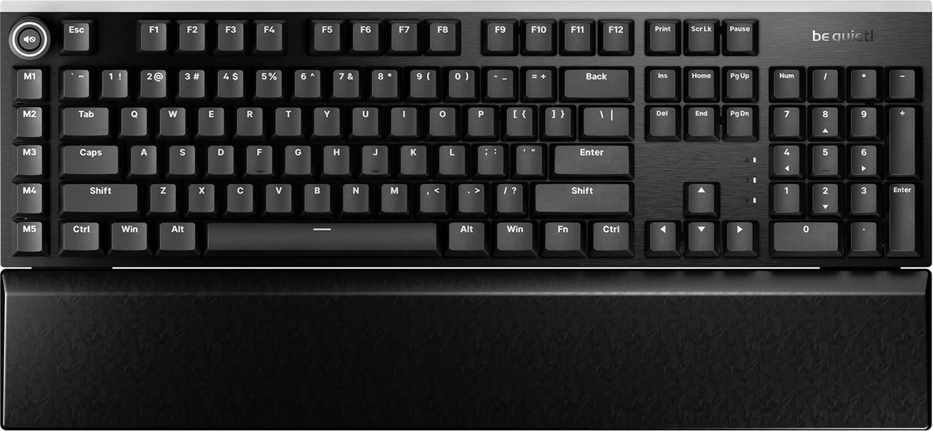 Tastierë mekanike BE QUIET! Light Mount Silent Tactile, QWERTY US, RGB, e zezë