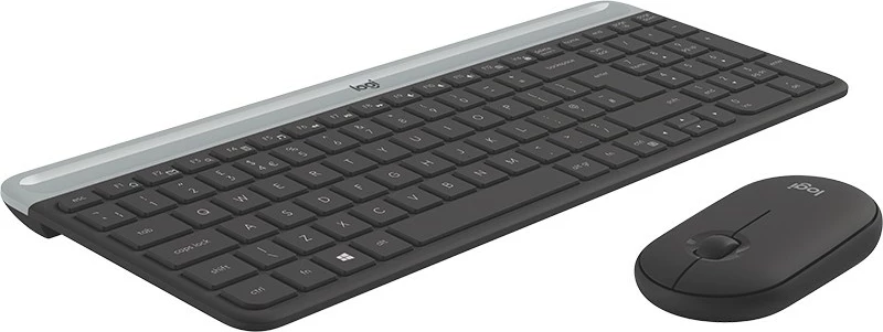 Komplet tastierë dhe maus Logitech MK470 Slim Combo, Full-size (100%), Wireless, RF Wireless, QWERTZ, Grafit